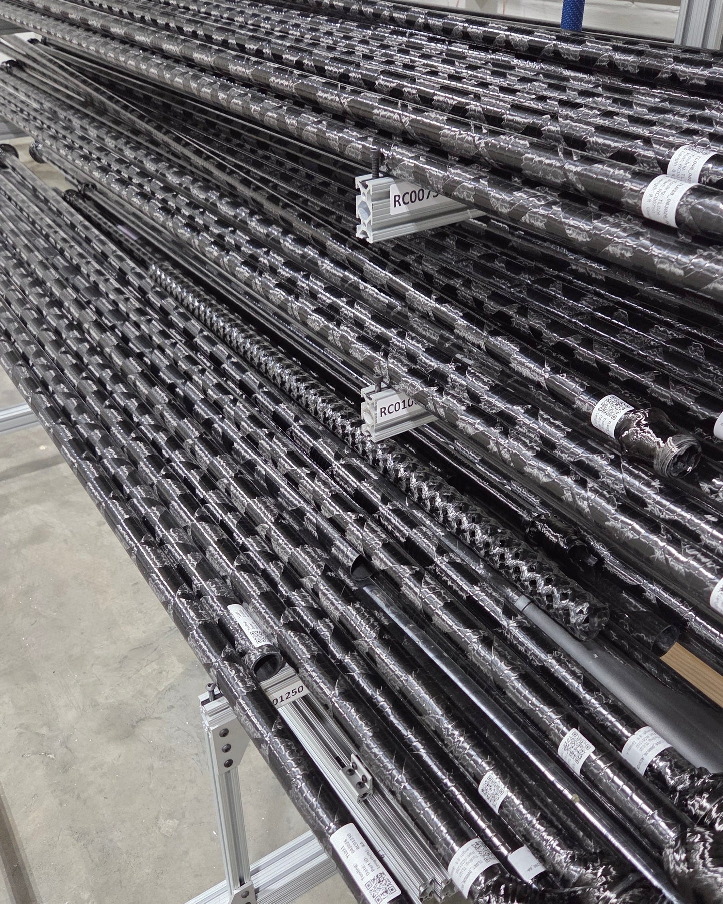 assorted carbon fiber tubes