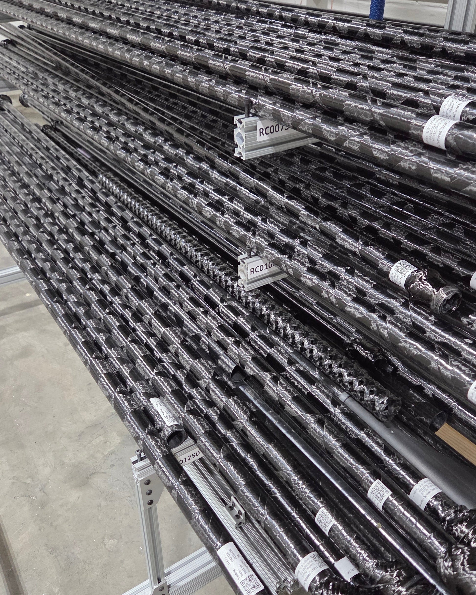 assorted carbon fiber tubes