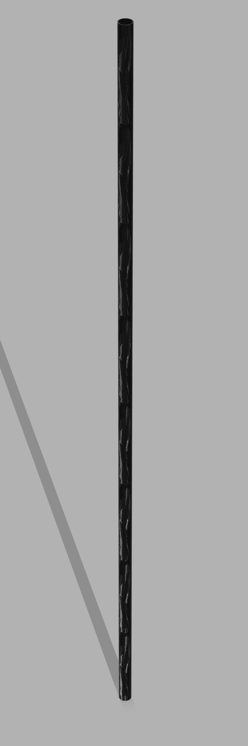 CAD Rendering filament wound carbon fiber tube